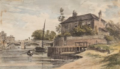 Windsor-Brücke von der Wiese nach Clewer, Mr. Collins